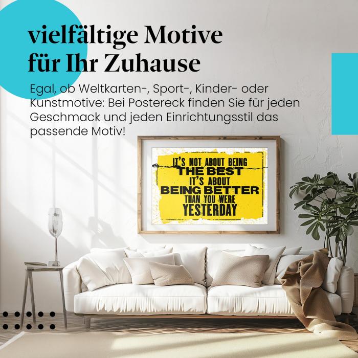 Leinwandbild Weiterentwicklung: Entwickle dich stetig weiter & erreiche deine Ziele!