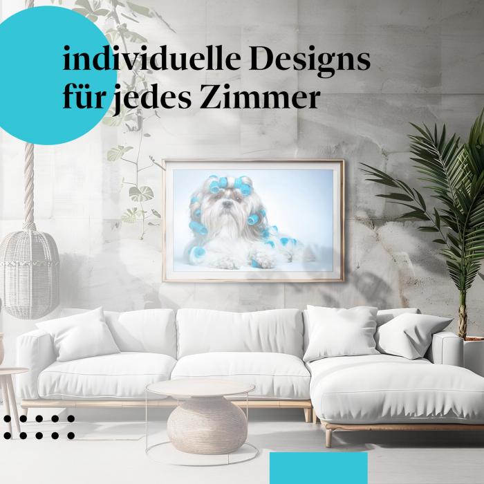 Schlafzimmer Deko: Humor mit "Shih Tzu" Poster