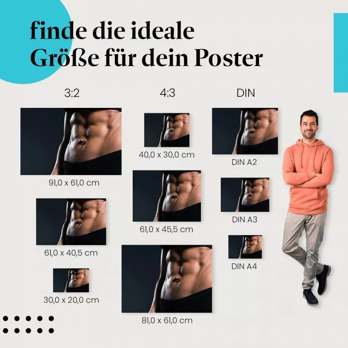 Starke Bauchmuskeln | Postereck 3766