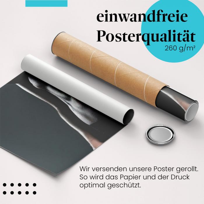 Gerolltes Poster "Fitness" - Sport & Stärke, sicher verpackt.