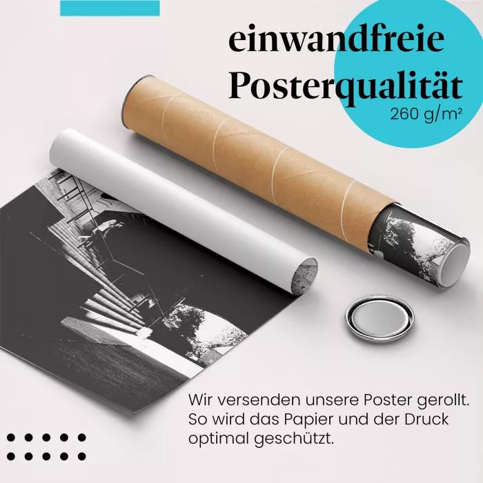 Adrenalin & Style: Skater meistert Treppensprung | Postereck 0174