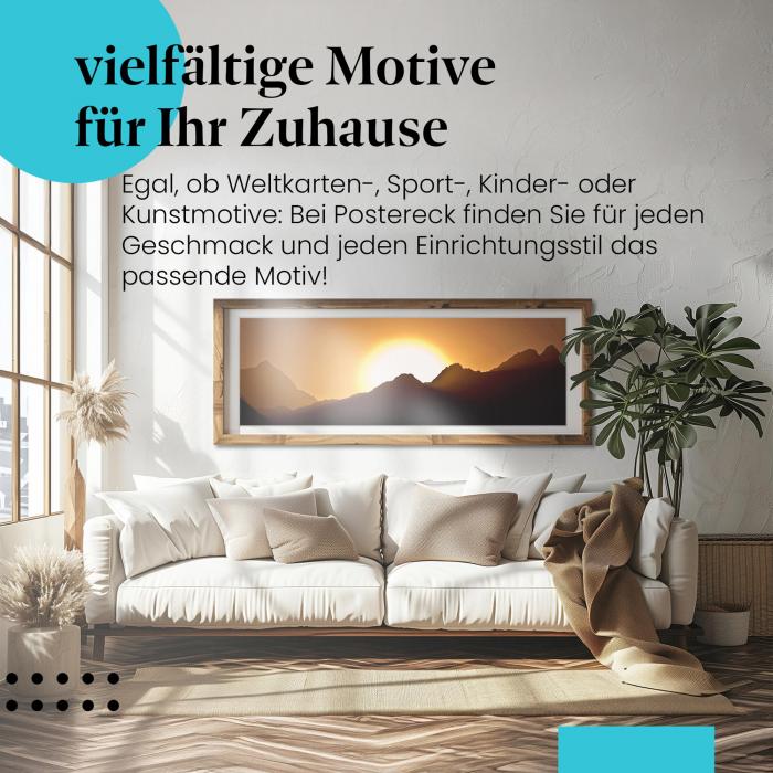 Preview: Sonnenaufgang in Ägypten: Berge & Wüste | Postereck 0180