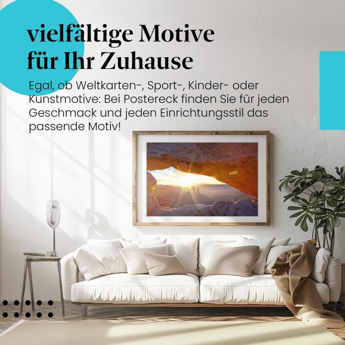 Preview: Canyon: Felsbogen & Sonnenaufgang | Postereck 0777