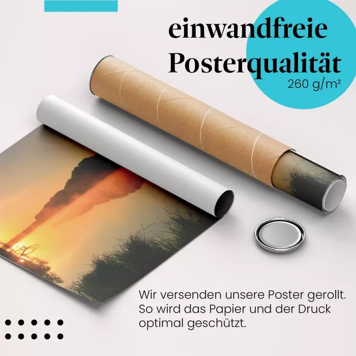 Sonnenaufgang am See: Idylle & Ruhe | Postereck 0544