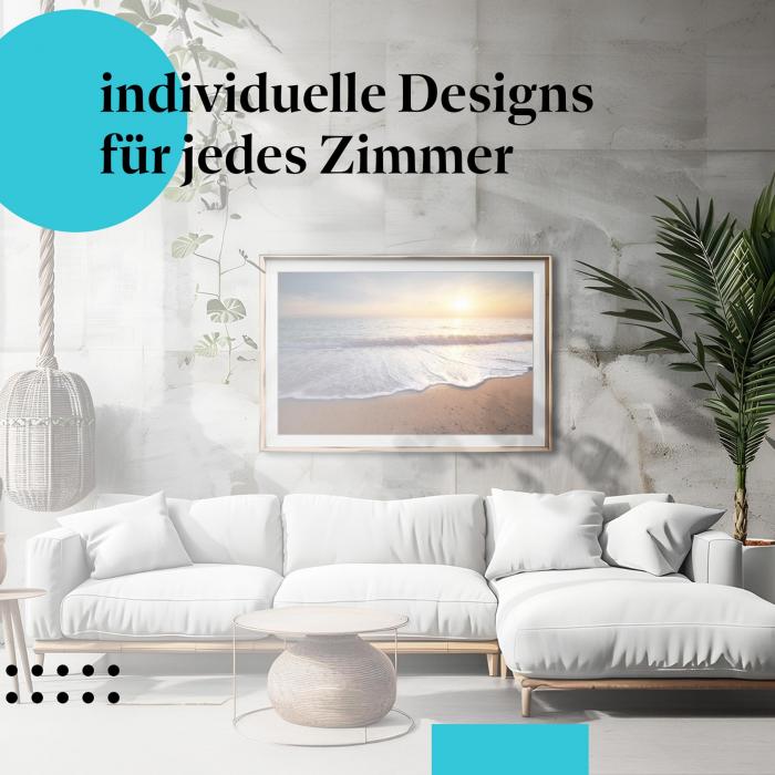Schlafzimmer Deko: "Strand" Poster: Traumhafte Stimmung - perfekt fürs Schlafzimmer.