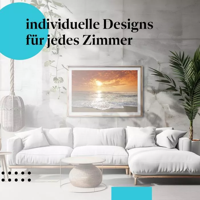 Romantischer Sonnenuntergang: Meer & Himmel | Postereck 0177