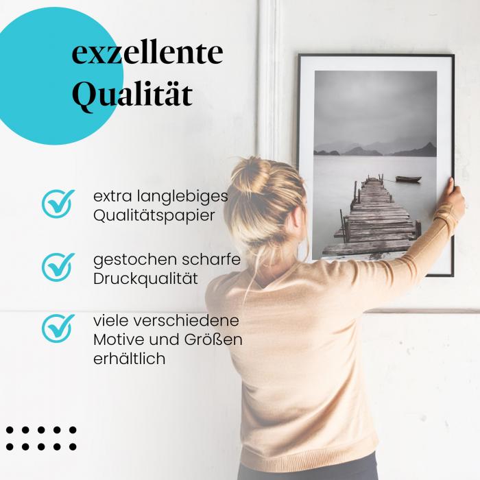 Preview: Einsamer Steg: Ruhe am Wasser | Postereck 0136