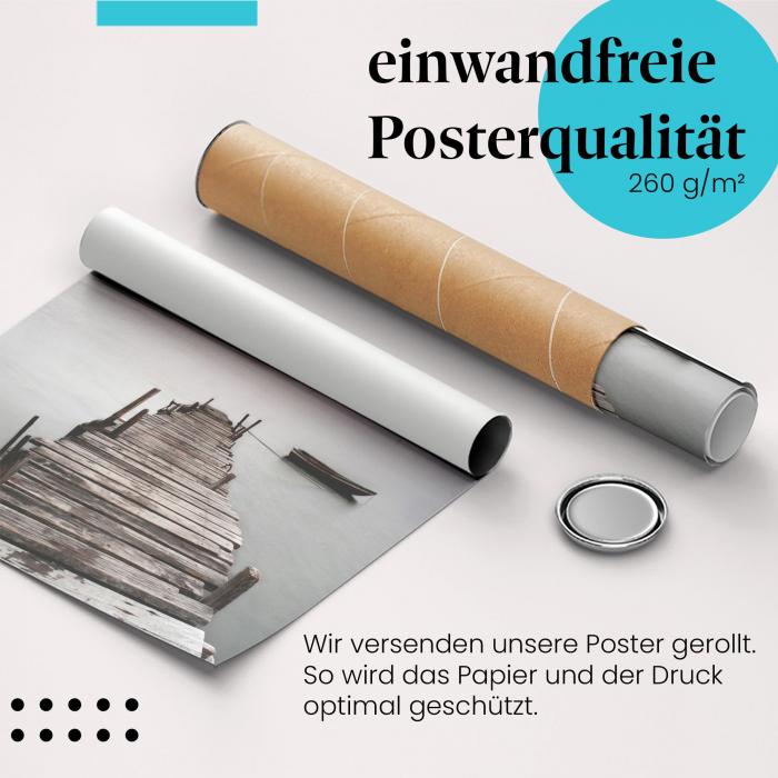 Preview: Einsamer Steg: Ruhe am Wasser | Postereck 0136