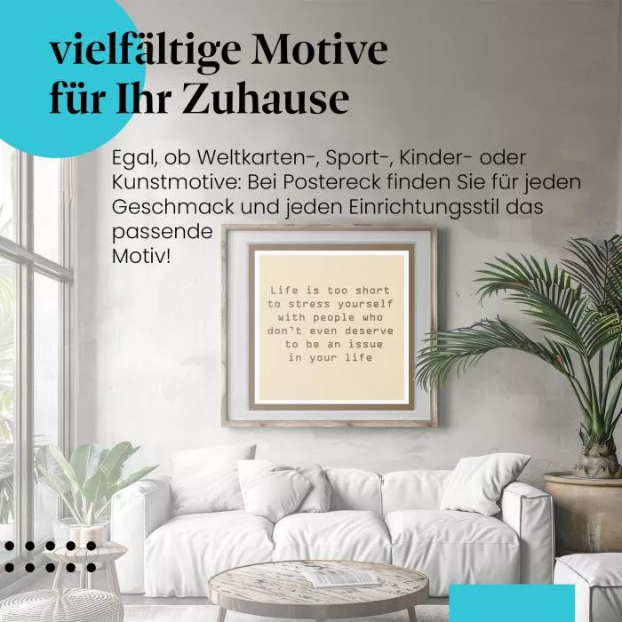 Stressfrei leben | Postereck 2270