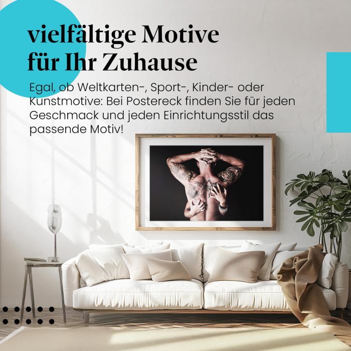 Preview: Tätowierter Rücken: Hände & Körperkunst | Postereck 0045