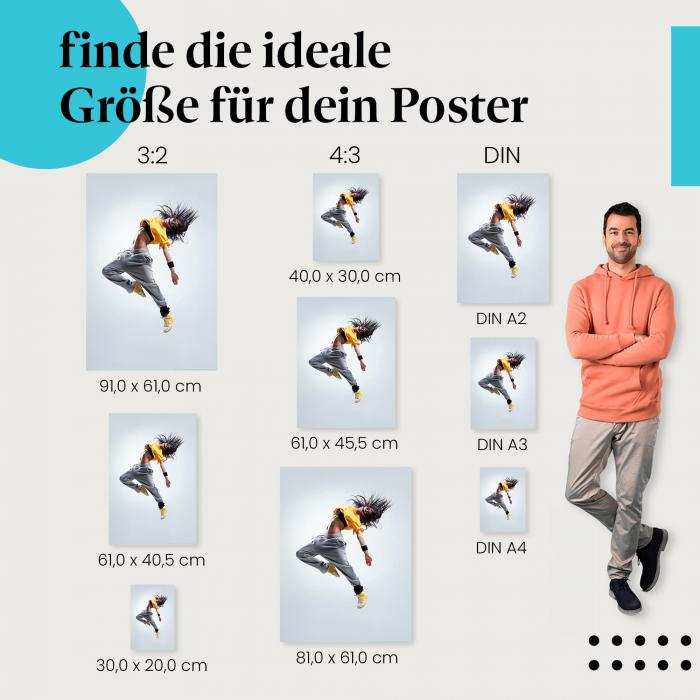 Ausdruckstanz Poster: Emotionale Wanddeko - finde die passende Größe!