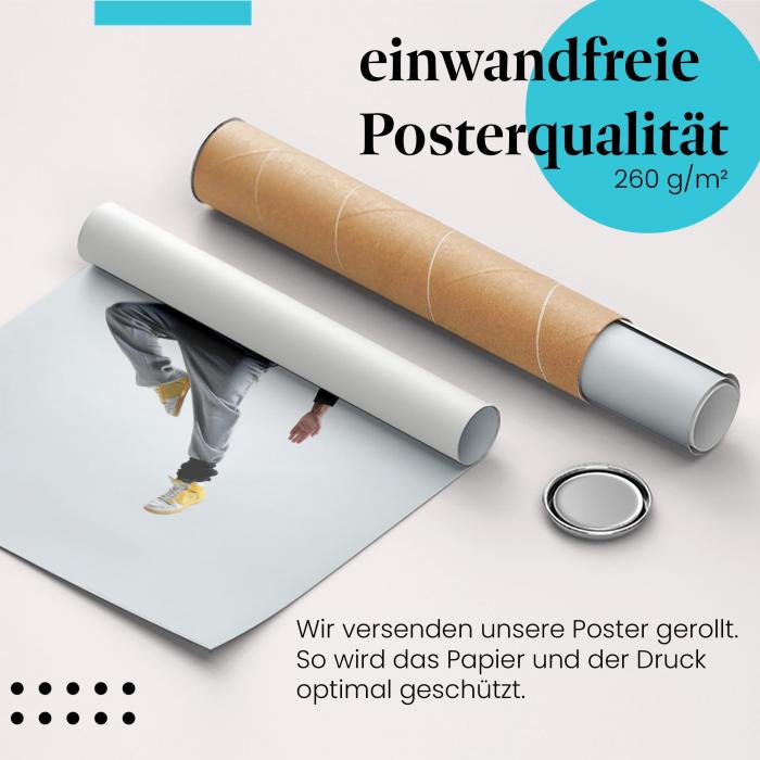 Gerolltes Poster "Ausdruckstanz". Perfektion.