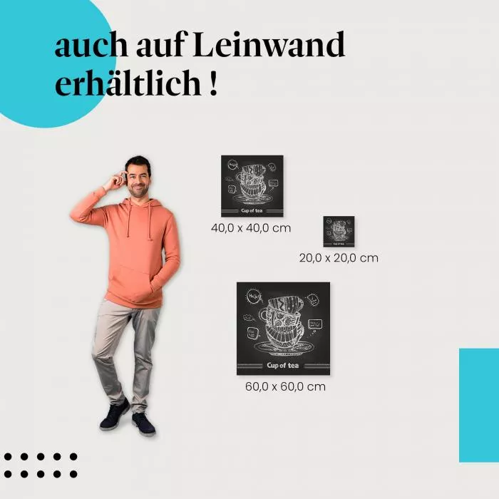 Tea Time Kreidezeichnung | Postereck 2223