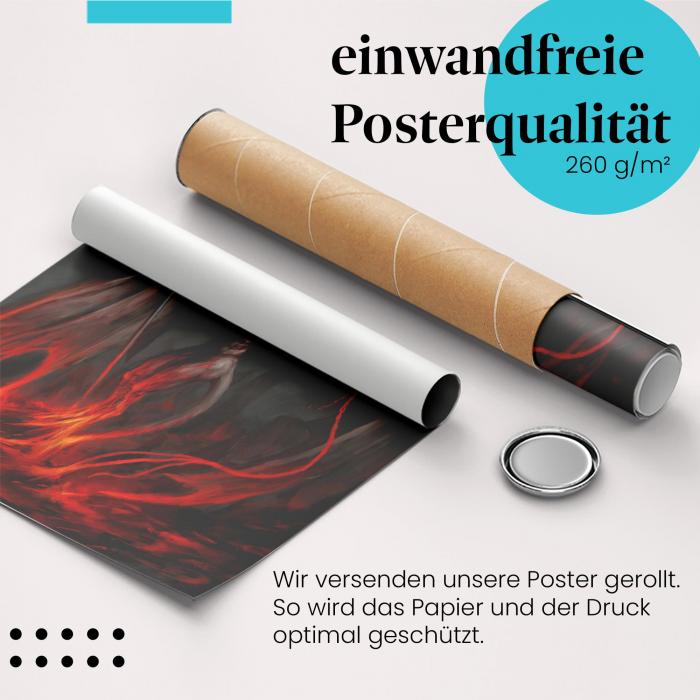 Gerolltes Poster "Herr der Unterwelt".