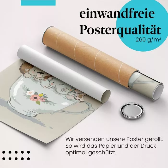 Teeparty der Tiere | Postereck 3951