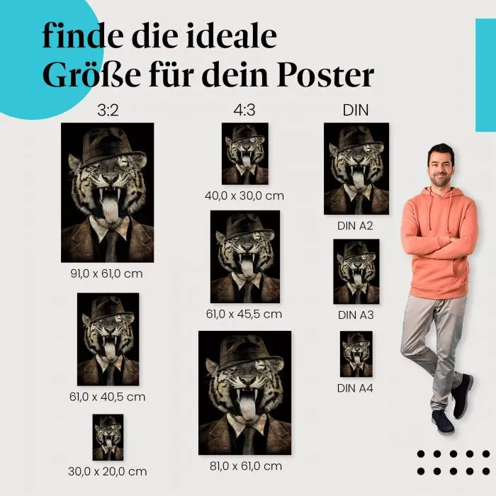 Tiger im Anzug | Postereck 2054