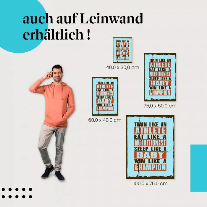 Trainiere wie ein Champion | Postereck 1157