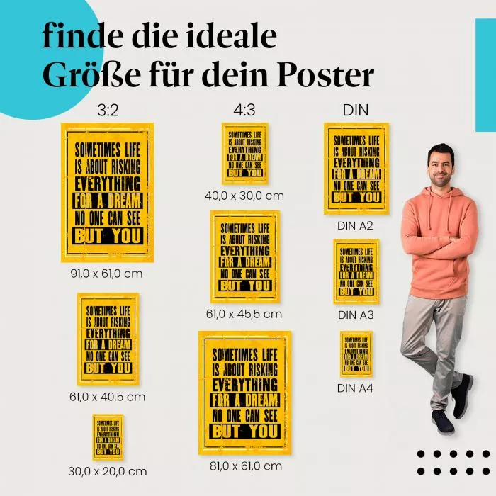 Träume: Riskiere alles | Postereck 1674