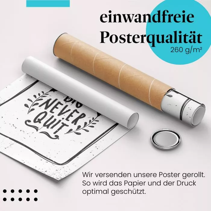 Träume Groß, Gib Nie Auf! | Postereck 1601