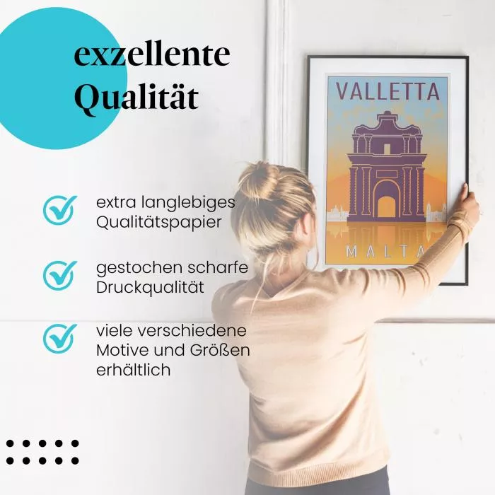 Valletta: Reiseposter | Postereck 1883