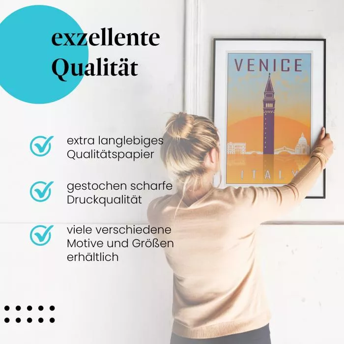 Venedig: Reiseposter | Postereck 1854