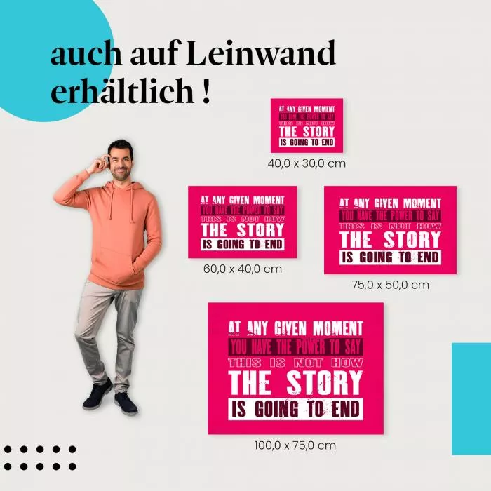 Schreibe deine Geschichte neu:… | Postereck 1195