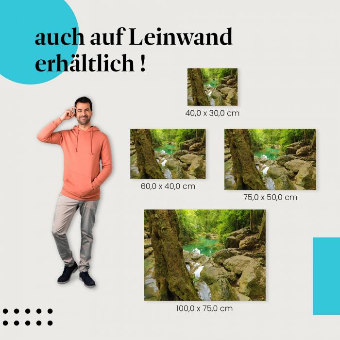 Leinwandbild "Versteckter Dschungelpool": Reise & Thailand