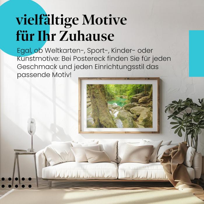Dieses Leinwandbild ist ein Traum für alle, die die Natur lieben und sich nach Entspannung sehnen.