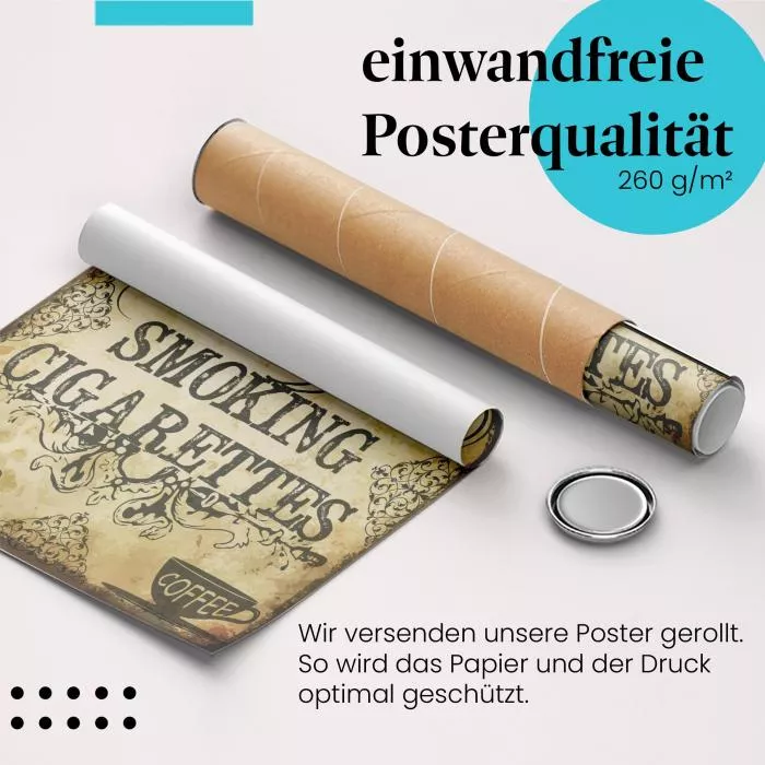 Vintage Kaffee & Zigaretten | Postereck 2030