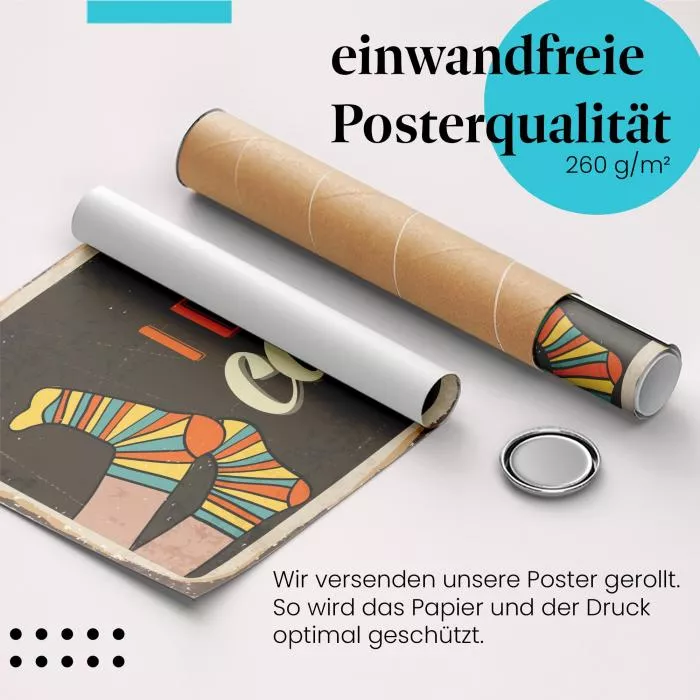 "Ist mir egal!": Vintage Schild & Socken | Postereck 0759