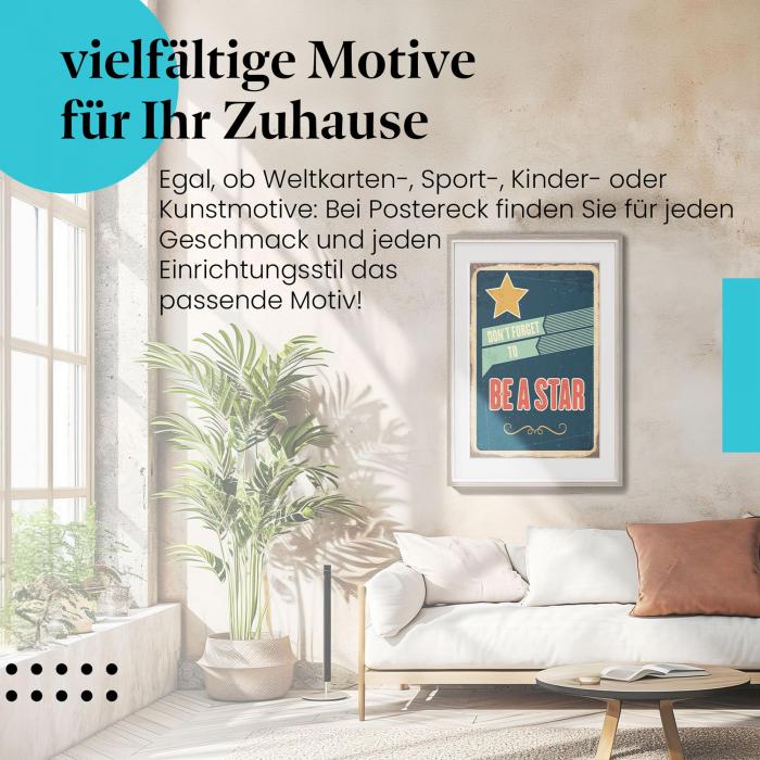 Dieses Leinwandbild ist ein Motivationsschub für alle, die an sich glauben und ihre Ziele erreichen wollen.