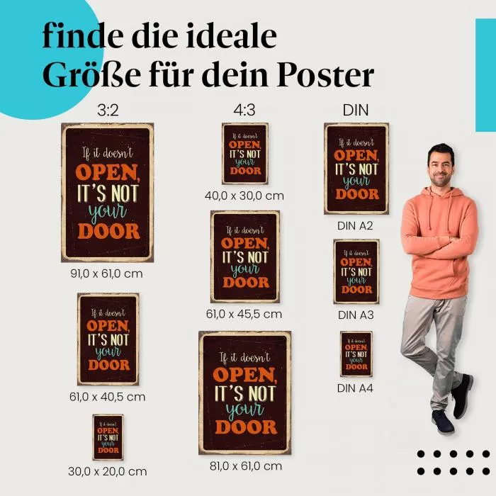 "Wenn es sich nicht öffnet...": Vintage & Glück | Postereck 0852