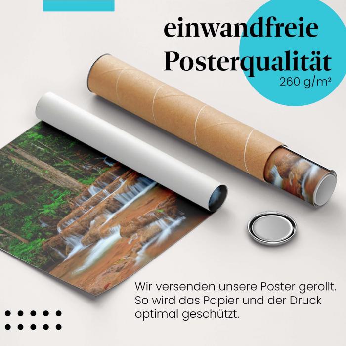Preview: Paradiesischer Wasserfall: Dschungel | Postereck 1815