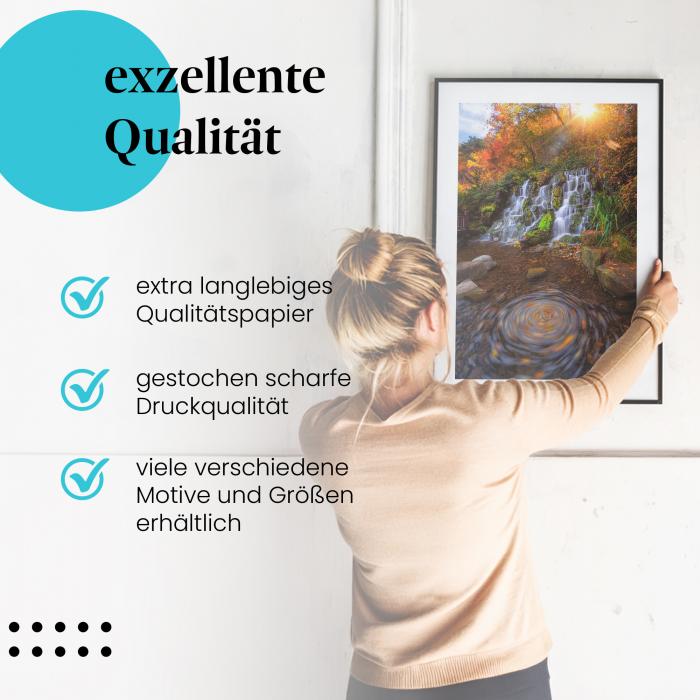 Preview: Wasserfall im Herbstwald | Postereck 3655