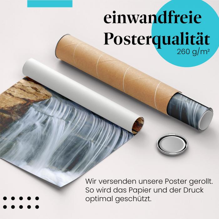 Preview:  Wasserfall im Detail: Kaskadierendes Wasser | Postereck 0249
