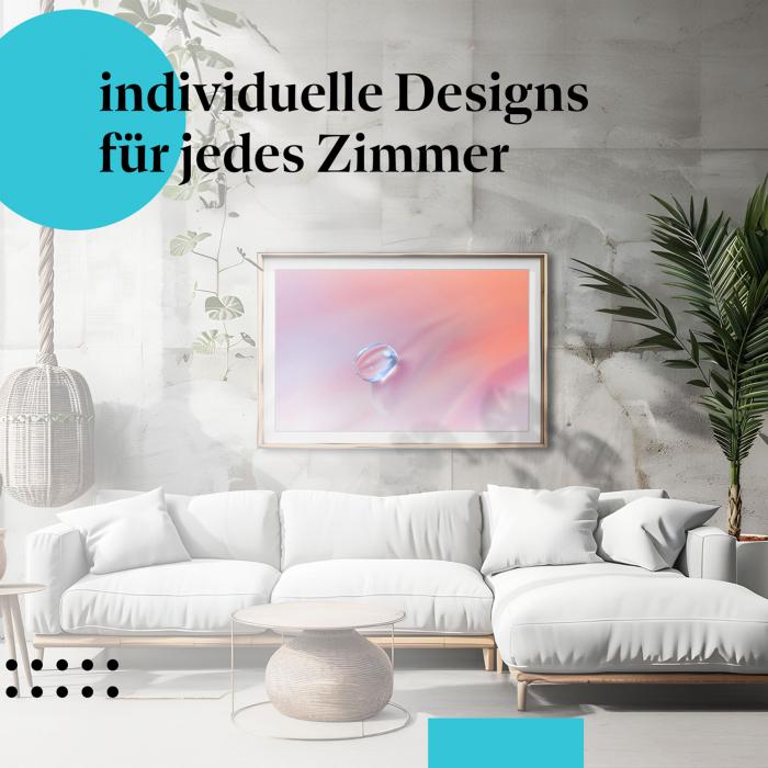 Schlafzimmer Deko: "Wassertropfen" Poster: Kunst & Natur - ein Hingucker.
