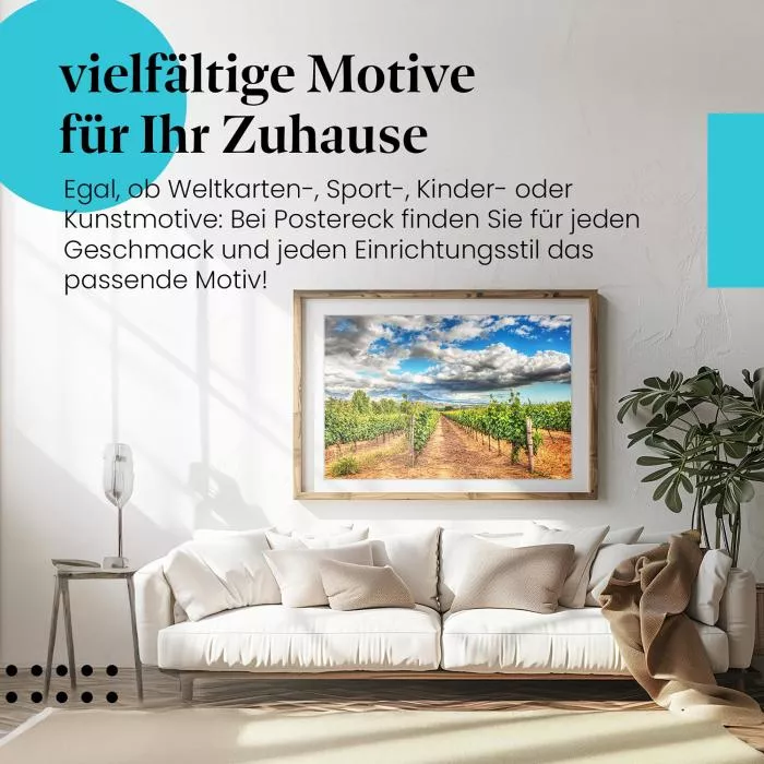 Toskana Feeling: Weinberg & Himmel | Postereck 1335
