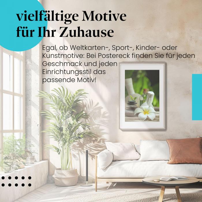 Leinwandbild "Wellness & Entspannung": Ruhe & Gelassenheit - perfekt für Ihr Zuhause.