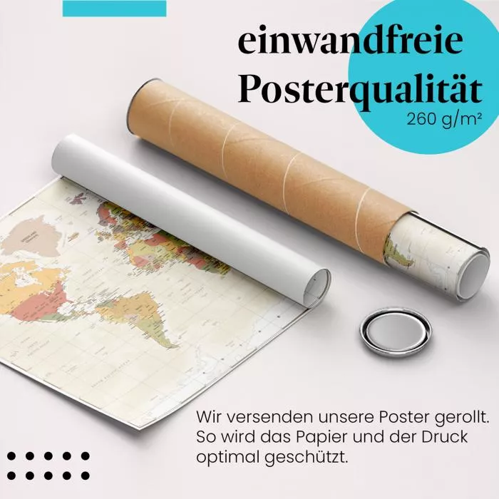 Weltkarte | Postereck 4135