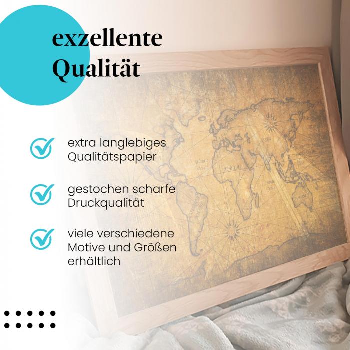 Preview: Antike Weltkarte | Postereck 2077
