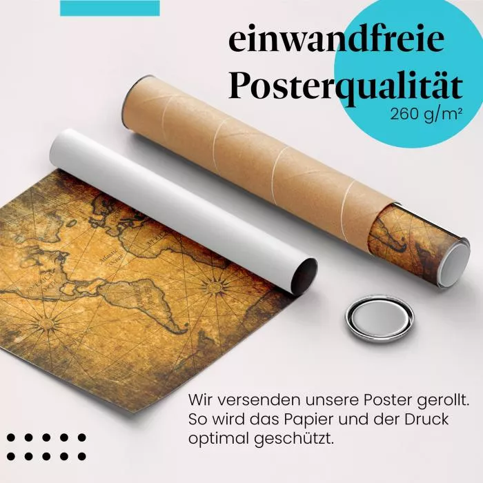 Antike Weltkarte | Postereck 2077