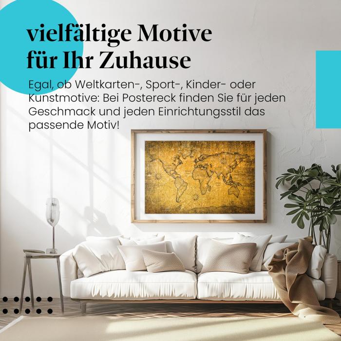 Preview: Antike Weltkarte | Postereck 2077