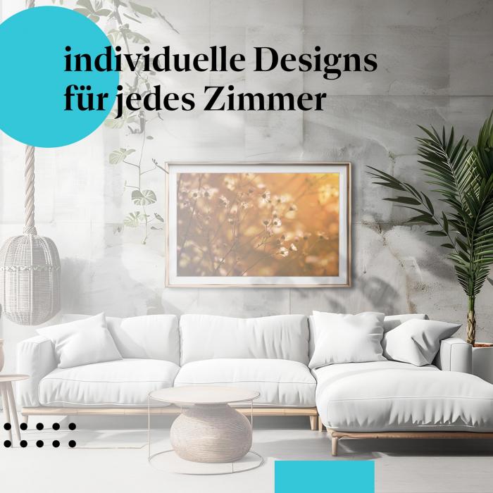 Schlafzimmer Deko: "Wildblumen" Poster: Zarte Schönheit - perfekt fürs Schlafzimmer.