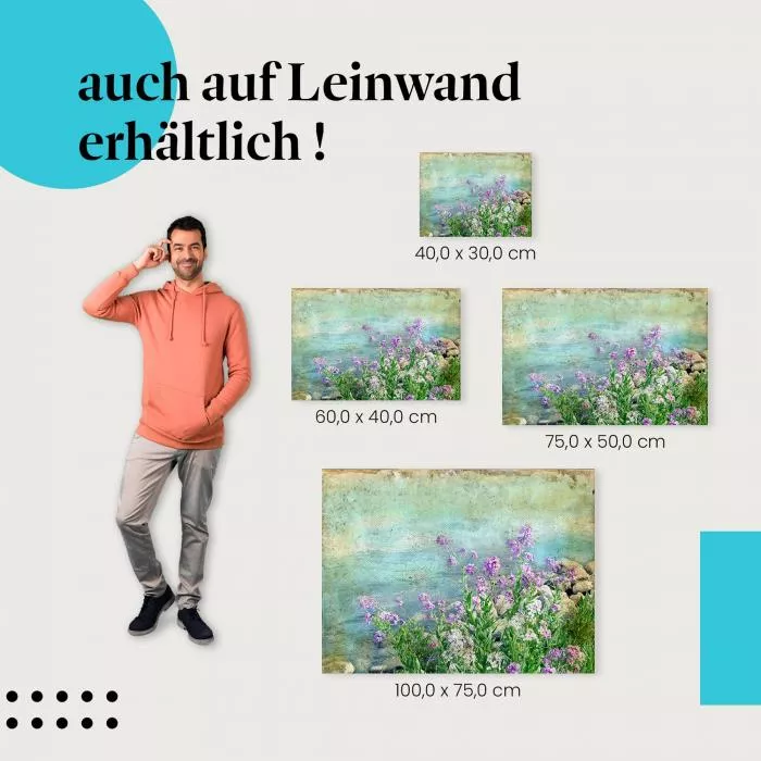  Wildblumen am Wasser: Romantik & Vintage | Postereck 0429