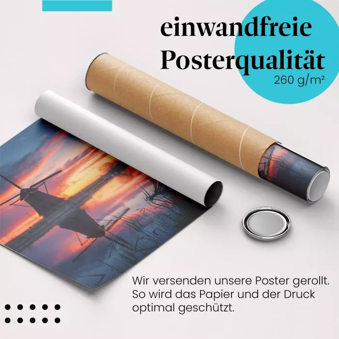 Holländische Windmühlen | Postereck 2541