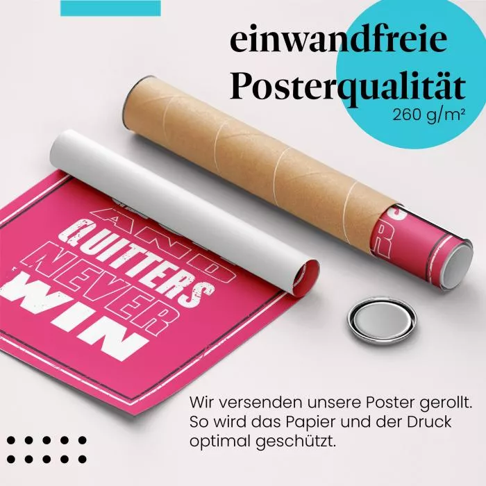 Gewinner geben niemals auf! | Postereck 1709