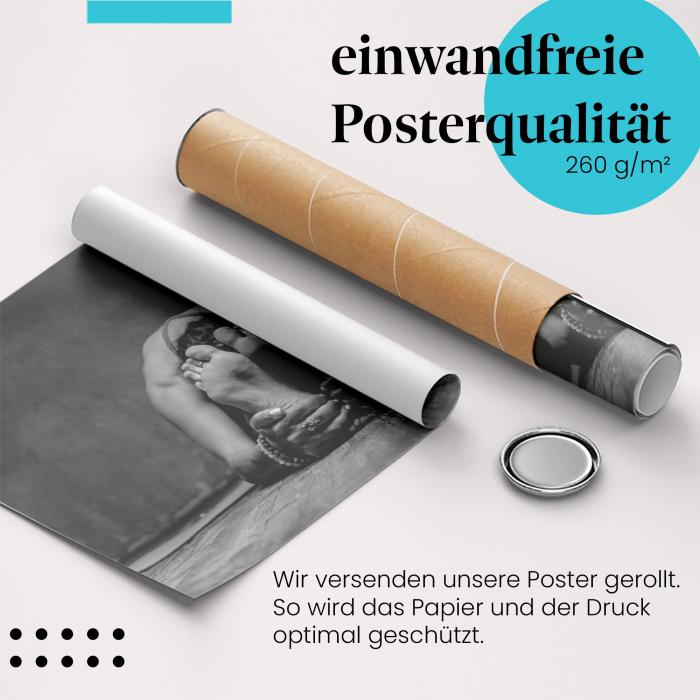 Gerolltes Poster "Yoga", Ruhe, Balance.