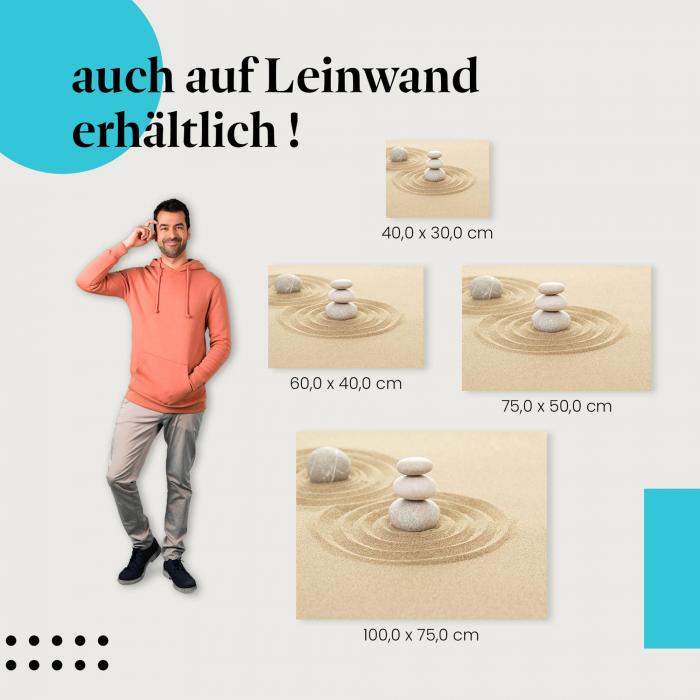 Leinwandbild "Zen-Garten": Ruhe & Entspannung