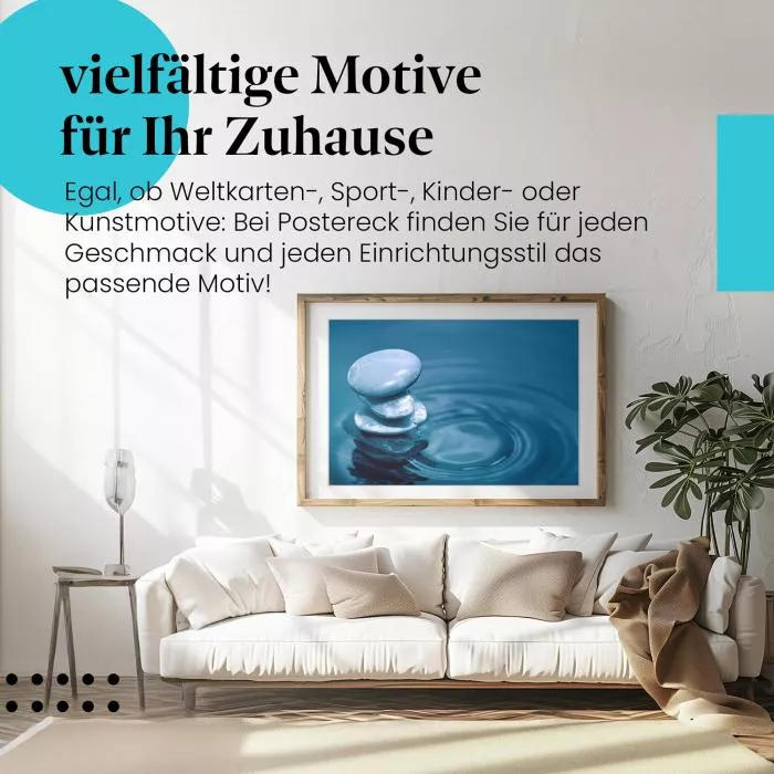 Zen-Steine im Wasser | Postereck 1857
