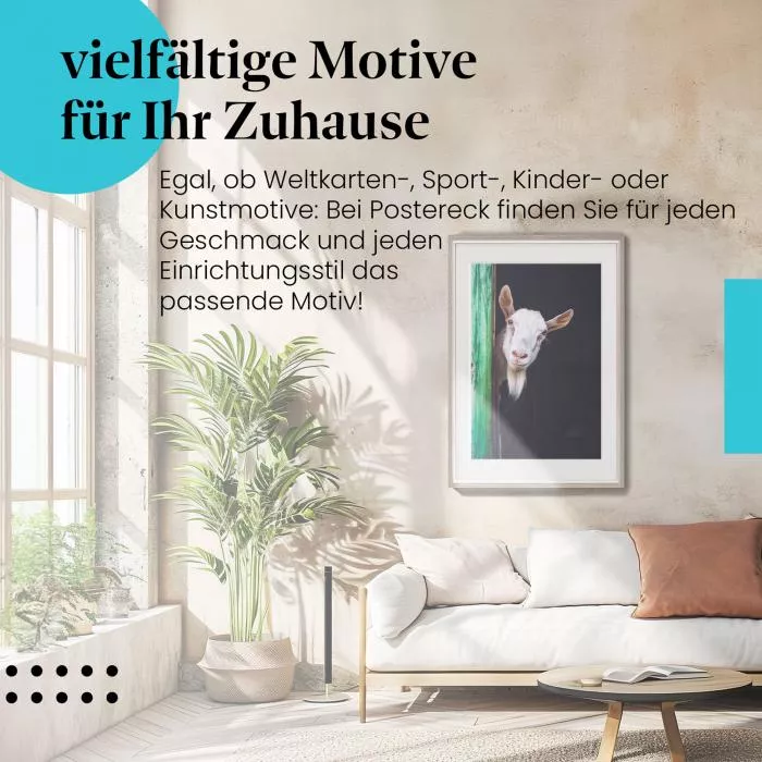 Neugierige Ziege | Postereck 3584